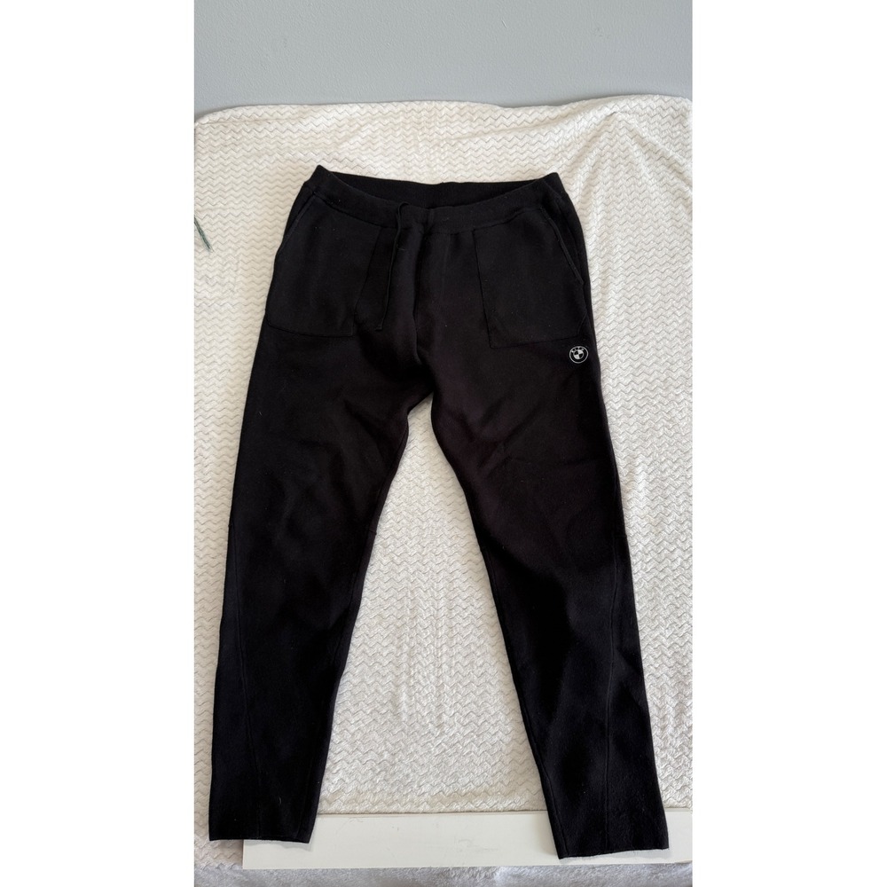 Kith for BMW Knit Pants Black Tapered Sweatpants Mens XL Embroidered Logo